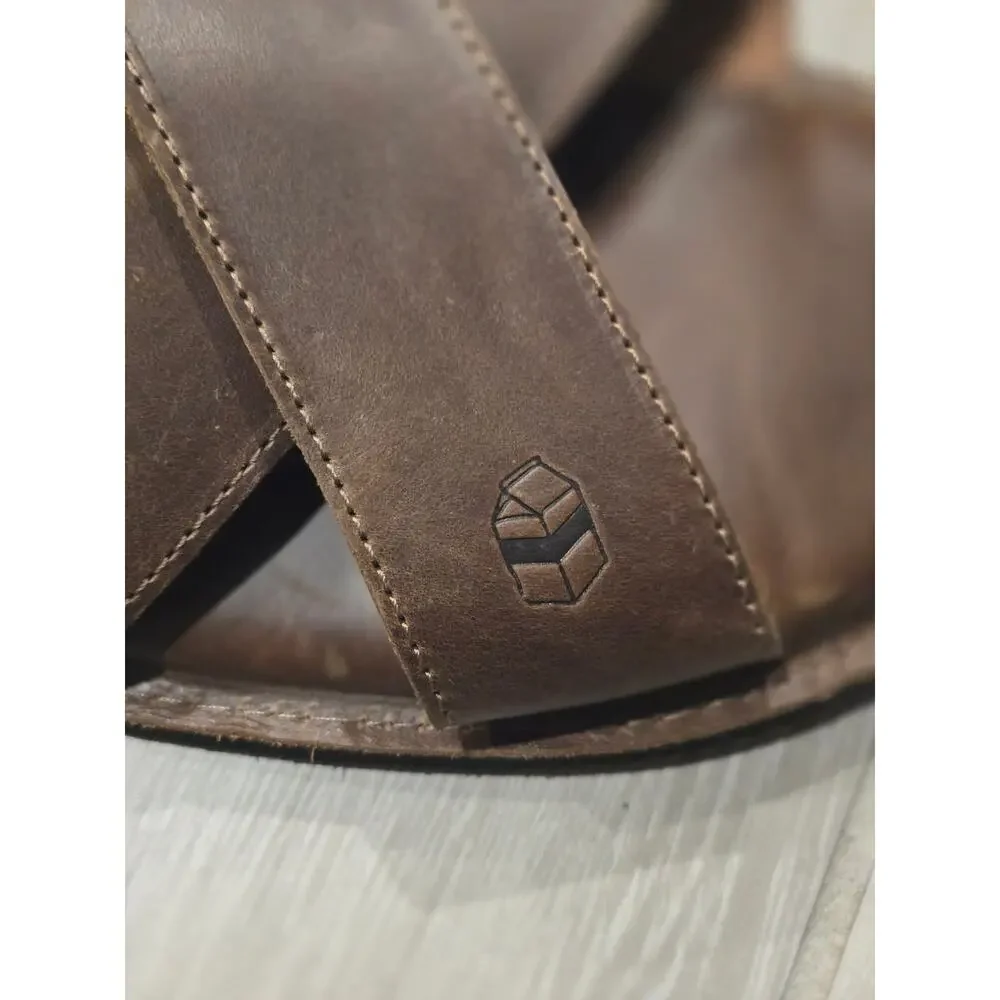 La Leche Wanderer Slide Sandals Color: Bourbon Brown Size: 7